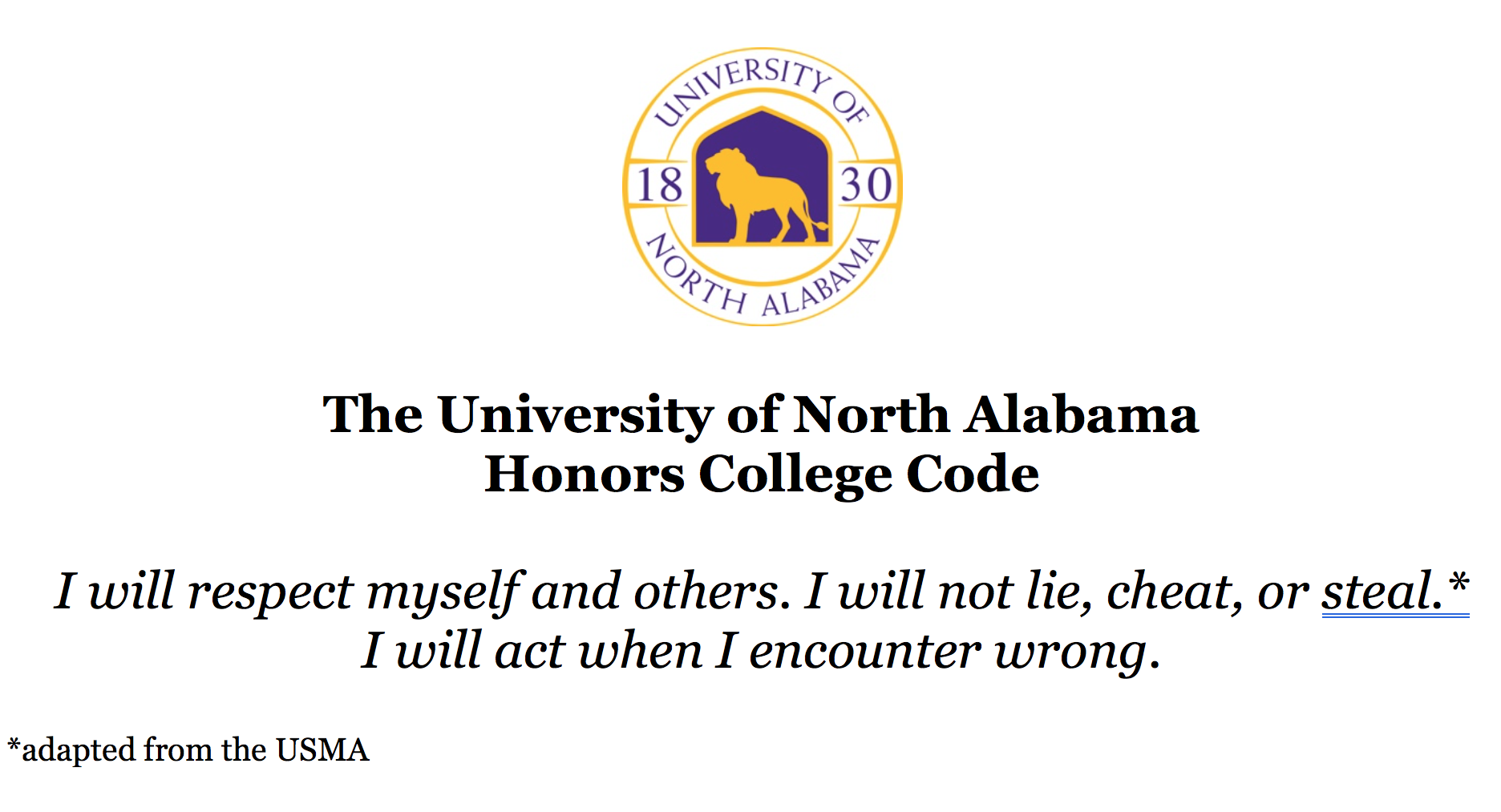 Honors Code